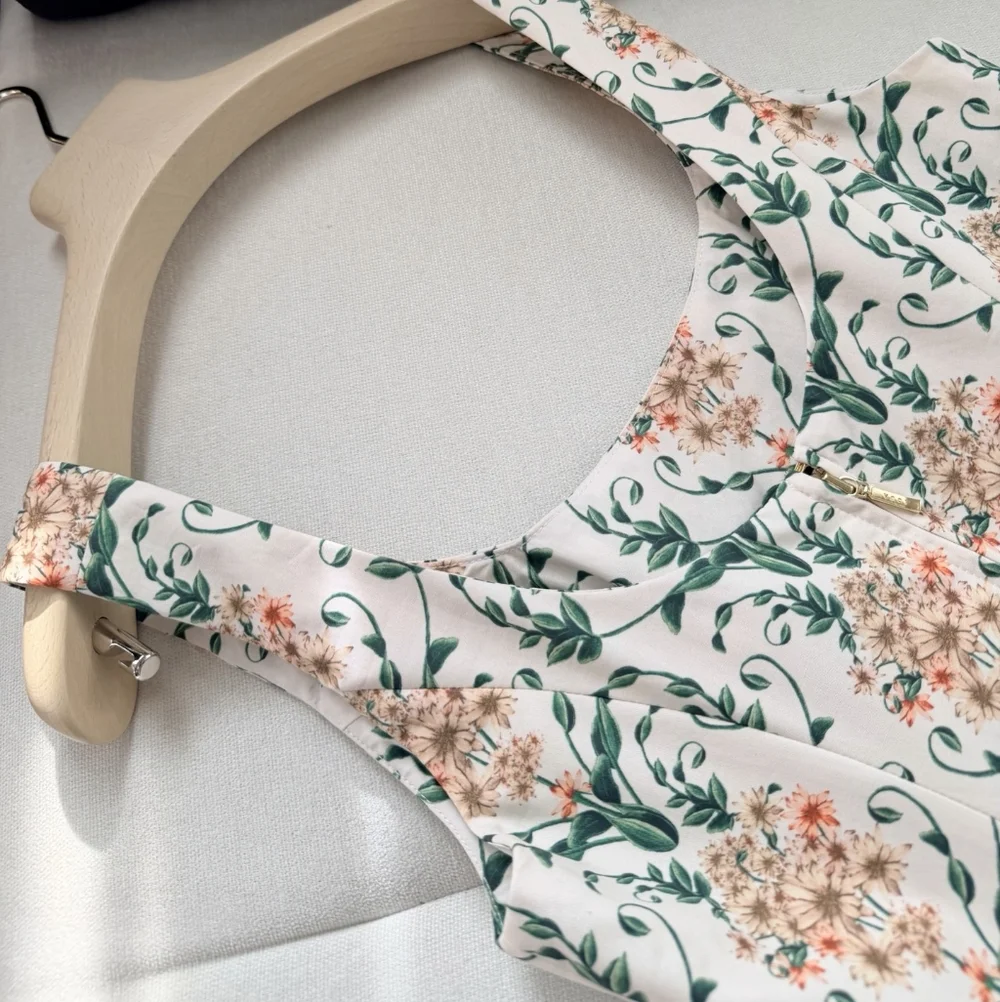 AGUA BY AGUA BENDITA Pluma floral corset cotton dress - Picture 8 of 13